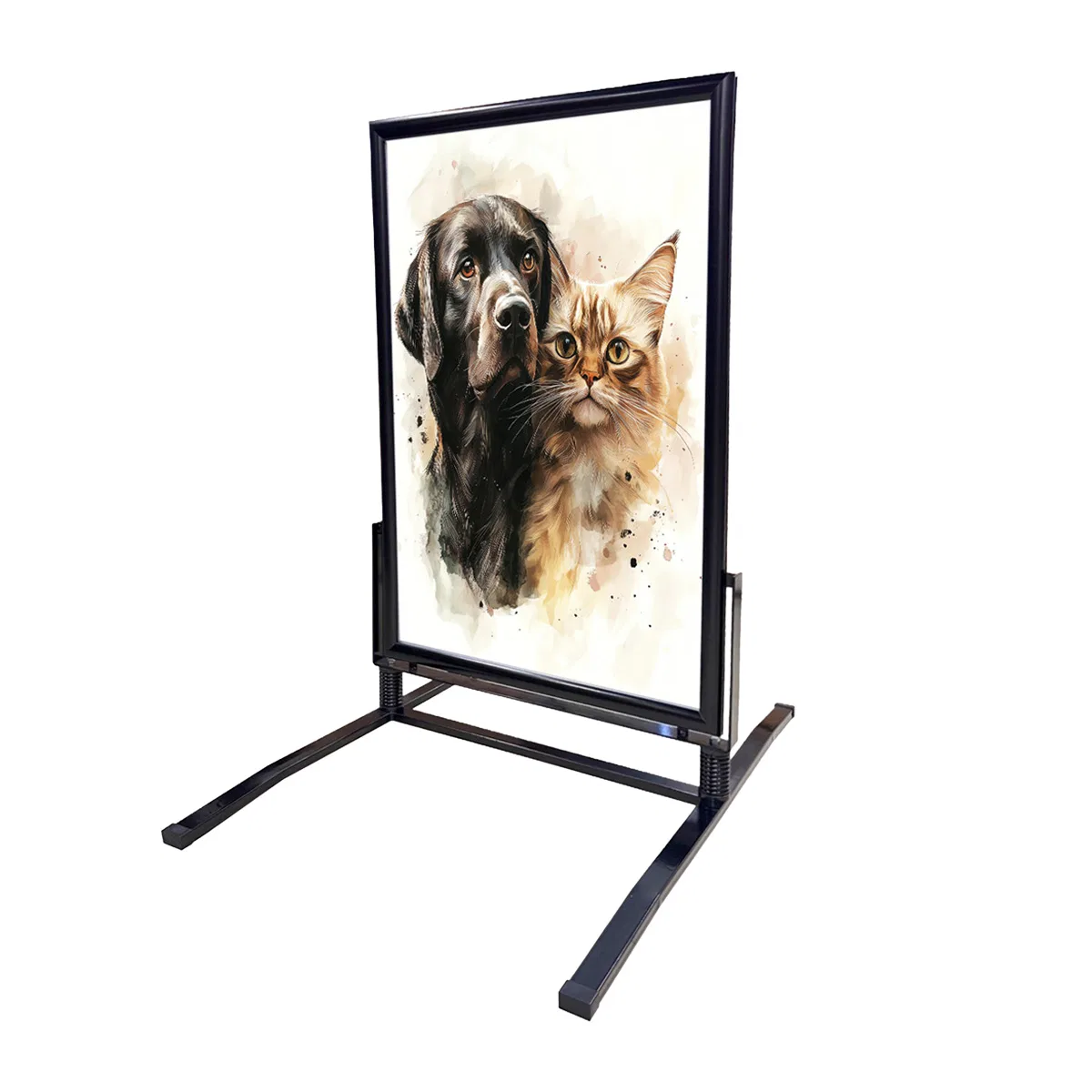 Gateskilt Wind Sign 70x100 svart