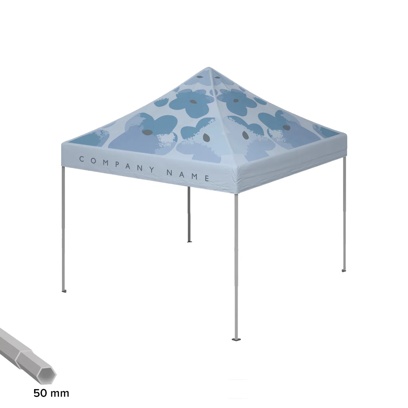 3x3m Eventtelt Pro 50mm (rPET)