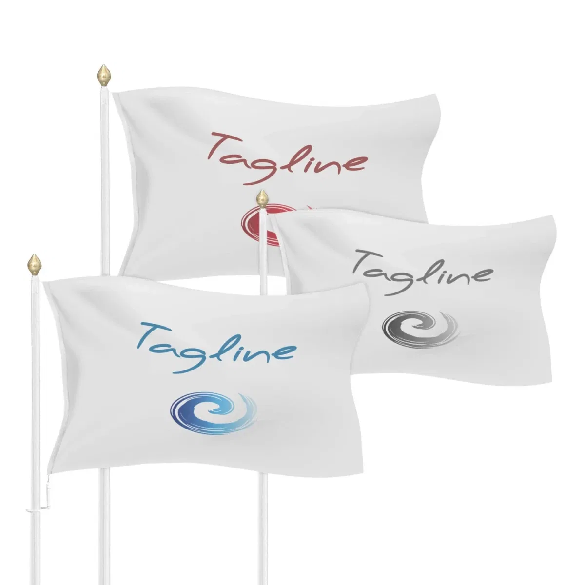 Liggende flagg 300x180 cm (160g rPET-Pro)