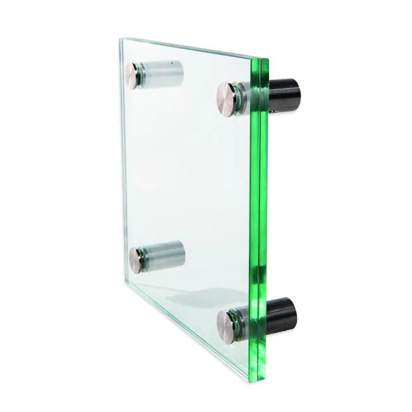Glasskilt veggmontert